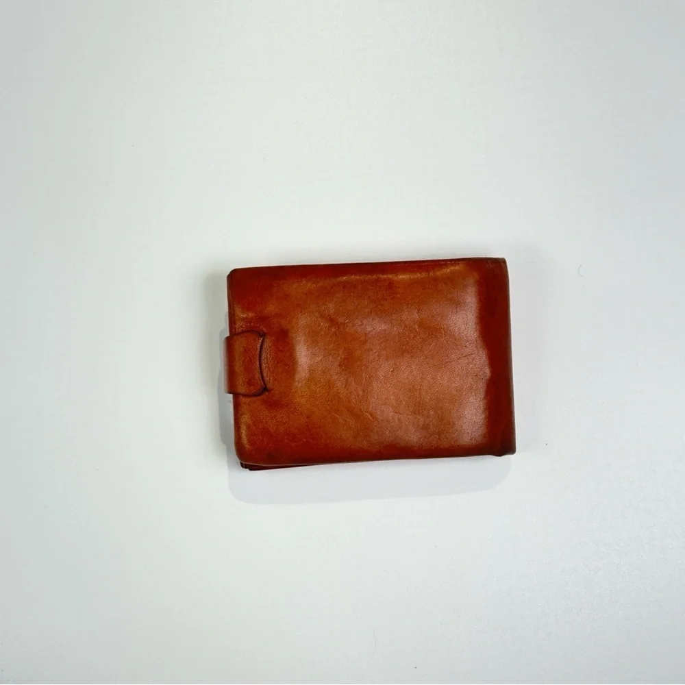 Justin Boots Tan Embossed Leather Card Holder